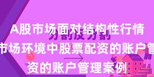 A股市场面对结构性行情阶段的市场环境中股票配资的账户管理案例